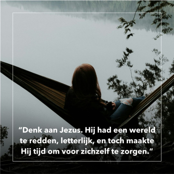 Rusten zoals Jezus deed